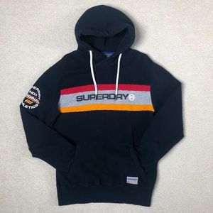 Superdry Athletic Brand Navy Hoodie